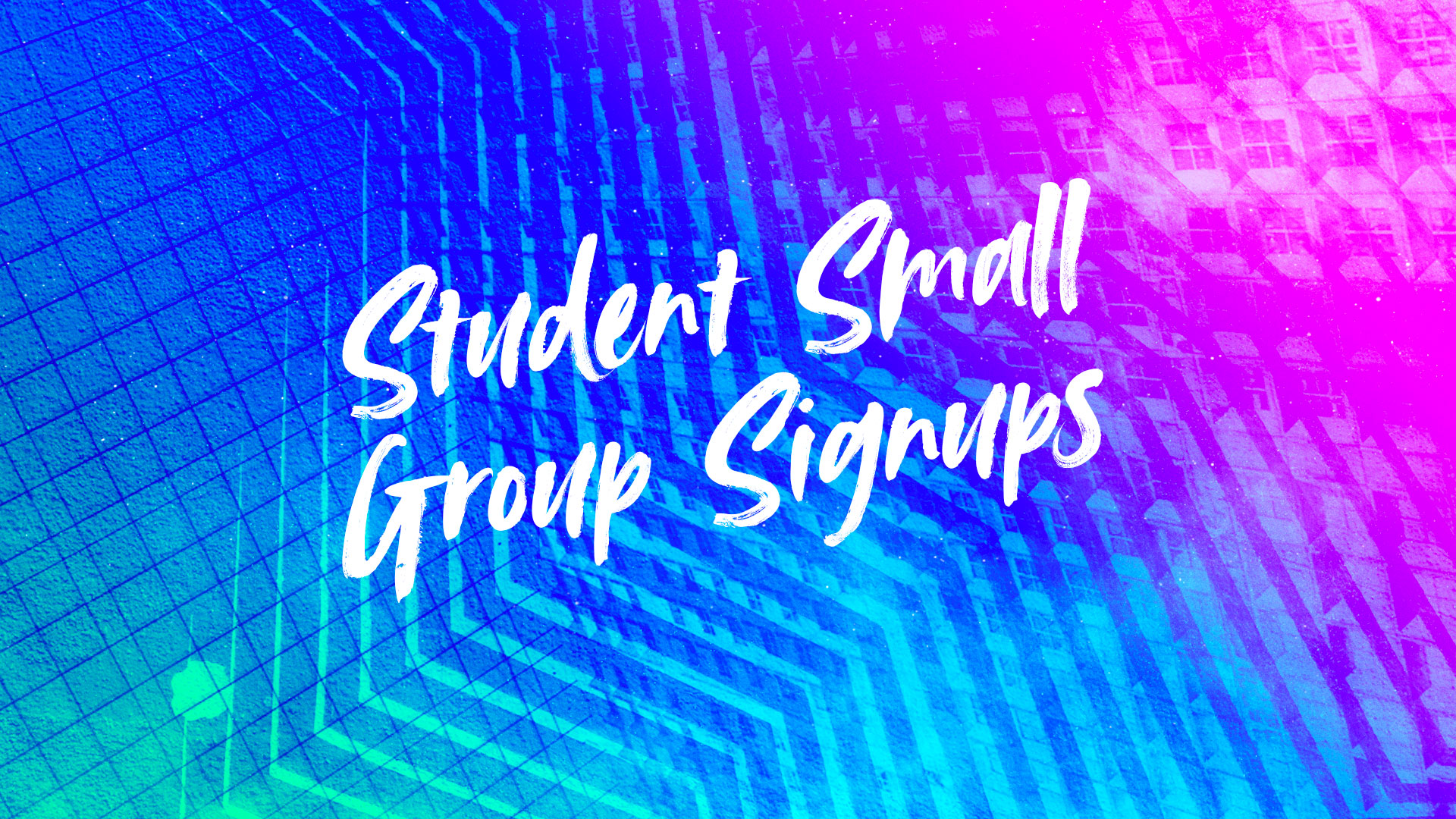 2019-20 High School Small Groups Registrations